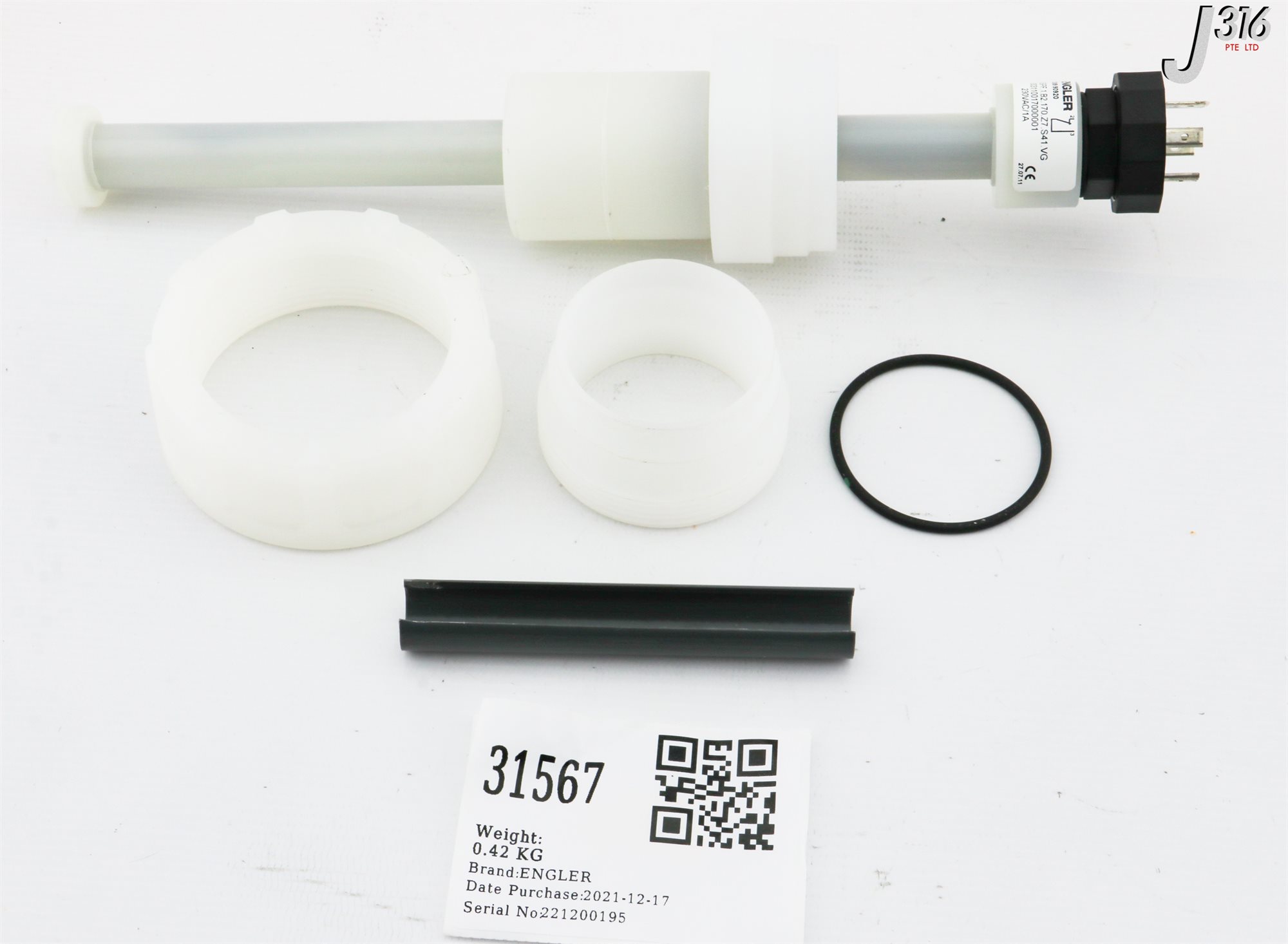 31567 ENGLER FLOAT SW, 230VAC, 1A, 003110017000001 (NEW) SSPF.1.B2